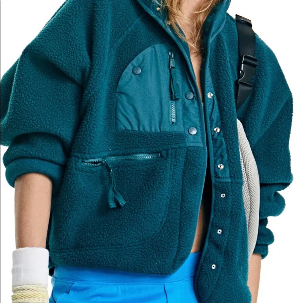 Free People FP Movement Hit the Slopes Fleece Jacket NTW